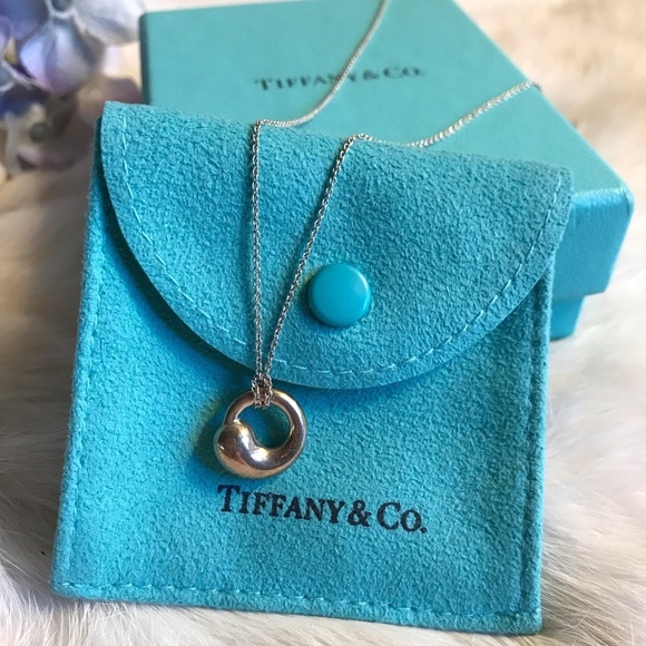 Tiffany&Co Eternal Circle Pendant Necklace Silver